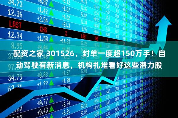配资之家 301526，封单一度超150万手！自动驾驶有新消息，机构扎堆看好这些潜力股