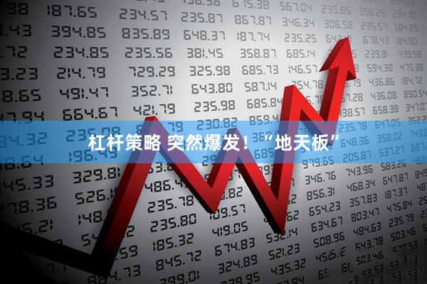 杠杆策略 突然爆发！“地天板”